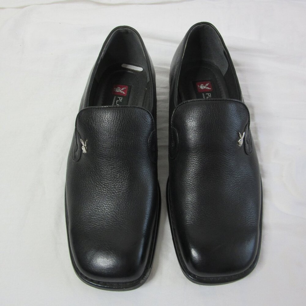 Playboy Men's Black Leather Loafer Dress Casual Shoes 245mm Size 7